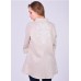 Embroidered blouse "Rain Drops" white on gray